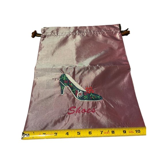 Drawstring shoe bag Jewelry bag 4 1/2" x 10" - Picture 4 of 10